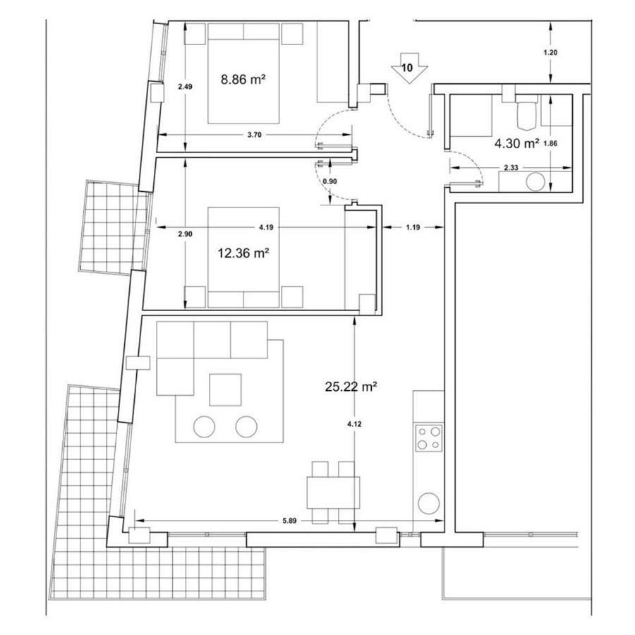 Apartamento Tarifa - Zona 10!Piscina Eksteriør bilde
